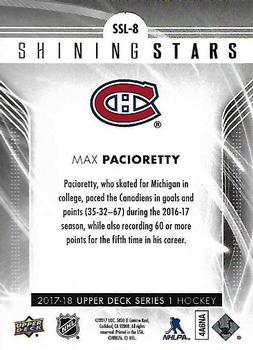 2017-18 Upper Deck - Shining Stars Red #SSL-8 Max Pacioretty Back