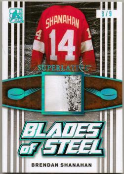 2017 Leaf In The Game Superlative - Blades of Steel - Blue Spectrum Foil #BS-03 Brendan Shanahan Front