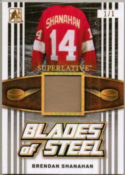 2017 Leaf In The Game Superlative - Blades of Steel - Gold Spectrum Foil #BS-03 Brendan Shanahan Front