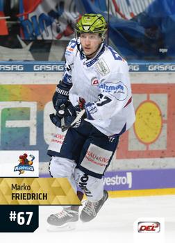 2017-18 Playercards (DEL) #DEL-375 Marko Friedrich Front