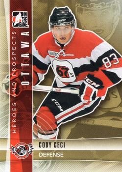 2011-12 In The Game Heroes & Prospects Update #221 Cody Ceci Front
