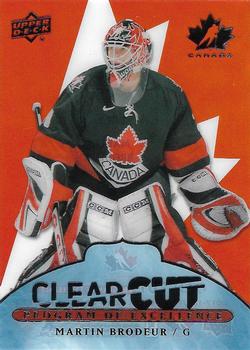 2017-18 Upper Deck Team Canada - Clear Cut Program of Excellence #POE-22 Martin Brodeur Front