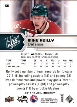 2017-18 Upper Deck AHL #55 Mike Reilly Back