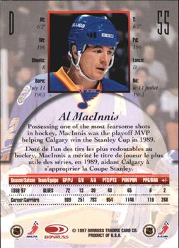 1997-98 Donruss Canadian Ice - Dominion Series Unnumbered #55 Al MacInnis Back