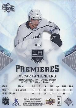 2017-18 Upper Deck Ice #106 Oscar Fantenberg Back