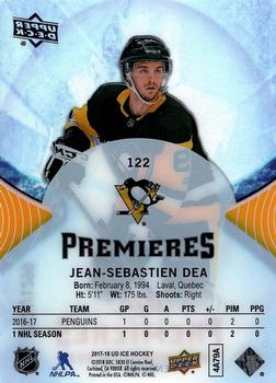 2017-18 Upper Deck Ice #122 Jean-Sebastien Dea Back