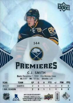 2017-18 Upper Deck Ice #144 C.J. Smith Back