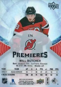 2017-18 Upper Deck Ice #176 Will Butcher Back