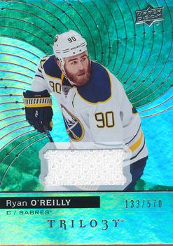 2017-18 Upper Deck Trilogy - Relics Jersey Green Foil #18 Ryan O'Reilly Front
