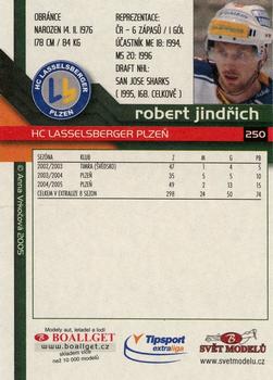 2005-06 Czech OFS #250 Robert Jindrich Back
