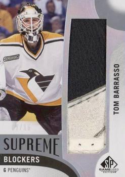 2017-18 SP Game Used - Supreme Jumbo Relics Blockers #PA-TB Tom Barrasso Front