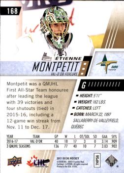 2017-18 Upper Deck CHL #168 Etienne Montpetit Back