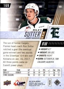 2017-18 Upper Deck CHL #169 Riley Sutter Back