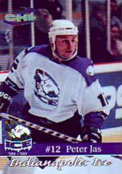 1999-00 Roox Indianapolis Ice (CHL) #8 Peter Jas Front