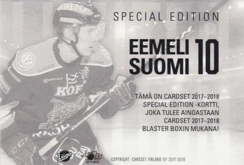 2017-18 Cardset Finland - Limited Edition (Series Two) #NNO Eemeli Suomi Back