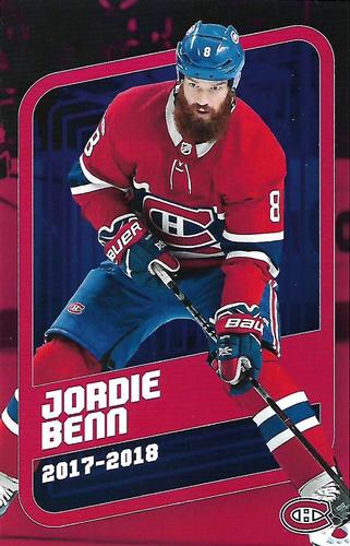 2017-18 Montreal Canadiens #NNO Jordie Benn Front