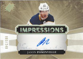 2017-18 SPx - Impressions Autographs #IA-JP Jason Pominville Front