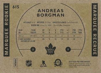 2017-18 Upper Deck - 2017-18 O-Pee-Chee Update Retro #615 Andreas Borgman Back