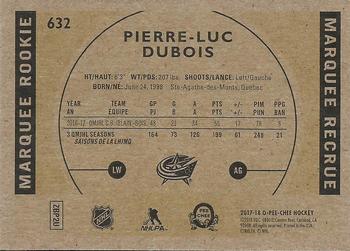 2017-18 Upper Deck - 2017-18 O-Pee-Chee Update Retro #632 Pierre-Luc Dubois Back