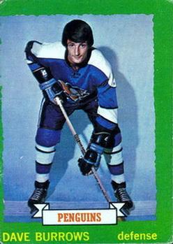 1973-74 O-Pee-Chee - Light Backs #140 Dave Burrows Front