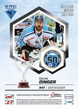 2014-15 Playercards Premium Serie 2 (DEL) - Meisterset #MS04 Derek Dinger Back
