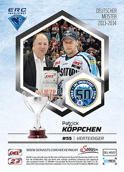 2014-15 Playercards Premium Serie 2 (DEL) - Meisterset #MS07 Patrick Koppchen Back