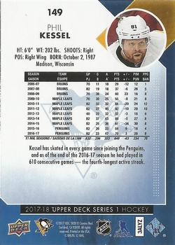 2017-18 Upper Deck - Silver Foil #149 Phil Kessel Back