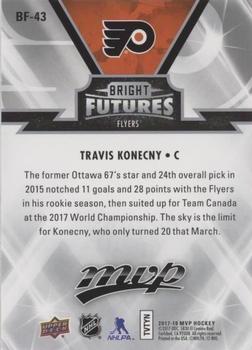 2017-18 Upper Deck MVP - Bright Futures #BF-43 Travis Konecny Back
