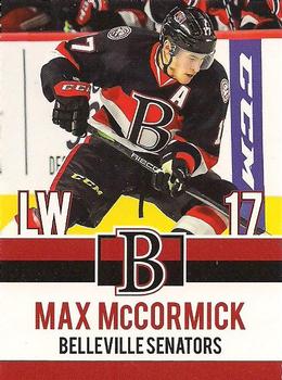 2017-18 Belleville Senators (AHL) #7 Max McCormick Front