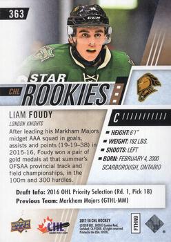 2017-18 Upper Deck CHL - UD Exclusives #363 Liam Foudy Back