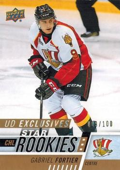 2017-18 Upper Deck CHL - UD Exclusives #374 Gabriel Fortier Front