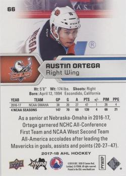 2017-18 Upper Deck AHL - Silver Foil #66 Austin Ortega Back