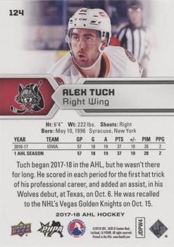 2017-18 Upper Deck AHL - Silver Foil #124 Alex Tuch Back