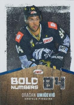 2017-18 Playercards (DEL) - Bold Numbers #DEL-BN08 Dragan Umicevic Front