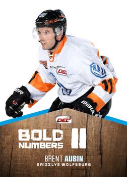 2017-18 Playercards (DEL) - Bold Numbers #DEL-BN14 Brent Aubin Front