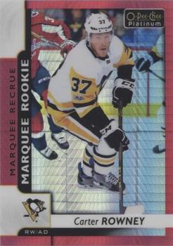 2017-18 O-Pee-Chee Platinum - Red Prism #156 Carter Rowney Front