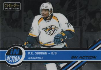 2017-18 O-Pee-Chee Platinum - In Action #IA-6 P.K. Subban Front