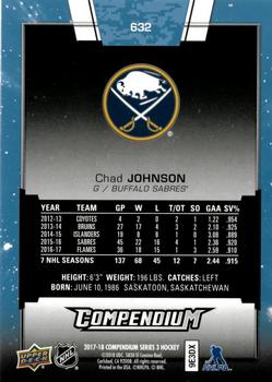 2017-18 Upper Deck Compendium - Blue #632 Chad Johnson Back