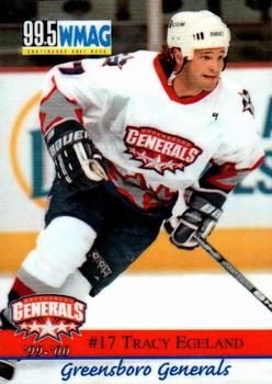1999-00 Roox Greensboro Generals (ECHL) #8 Tracy Egeland Front