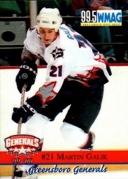 1999-00 Roox Greensboro Generals (ECHL) #10 Martin Galik Front