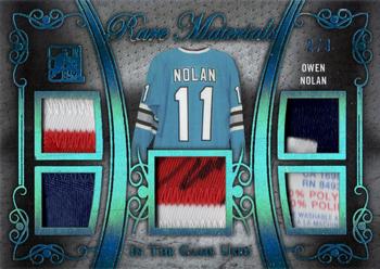 2017-18 Leaf In The Game Used - Rare Materials Blue #RM-21 Owen Nolan Front