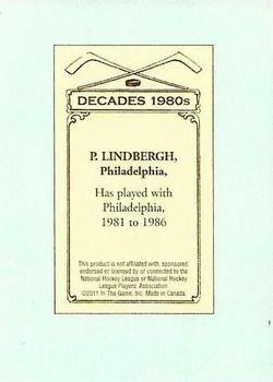 2010-11 In The Game Decades 1980s - 100 Years of Hockey Card Collecting #31 Pelle Lindbergh Back