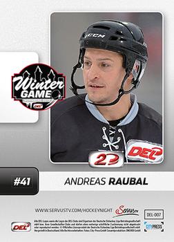 2013-14 Playercards Inside (DEL) #7 Andreas Raubal Back