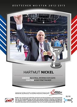 2013-14 Playercards Inside (DEL) #198 Hartmut Nickel Back