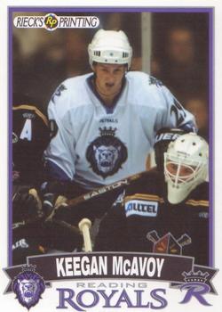 2002-03 Rieck's Printing Reading Royals (ECHL) #NNO Keegan McAvoy Front