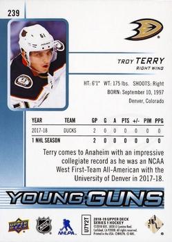 2018-19 Upper Deck #239 Troy Terry Back