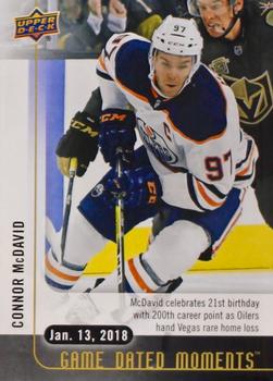 2017-18 Upper Deck Game Dated Moments #37 Connor McDavid Front