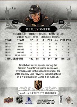 2018-19 Upper Deck Artifacts #14 Reilly Smith Back