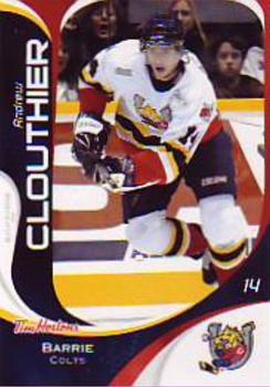 2007-08 Extreme Tim Hortons Barrie Colts (OHL) #NNO Andrew Clouthier Front