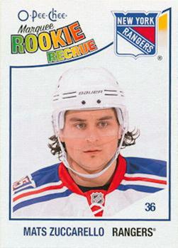 2011-12 O-Pee-Chee - 2010-11 O-Pee-Chee Rookie Update Blank Back #NNO Mats Zuccarello Front